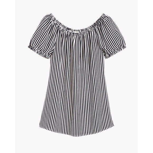 CHICOS Womens Top Shoulder Striped Blouse NWT - Picture 3 of 11